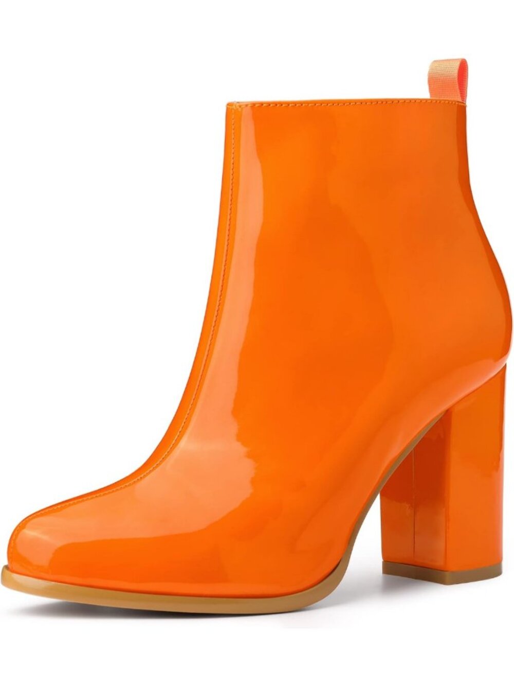 Stylish Round Toe Chunky Heels Ankle Boots with Zipper - Perfect for Fall